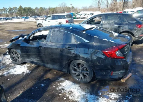 2017 Honda Civic Ex-L from USA, damaged, VIN 2HGFC1F75HH659843